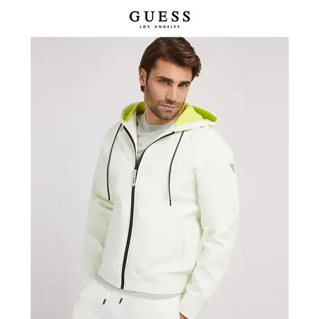 【38上新季】GUESS男士连帽拉链运动卫衣商品大图