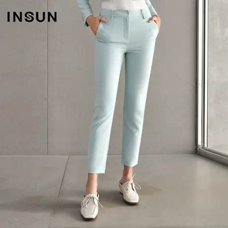 恩裳春季OL小脚西裤九分裤修身显瘦商品大图