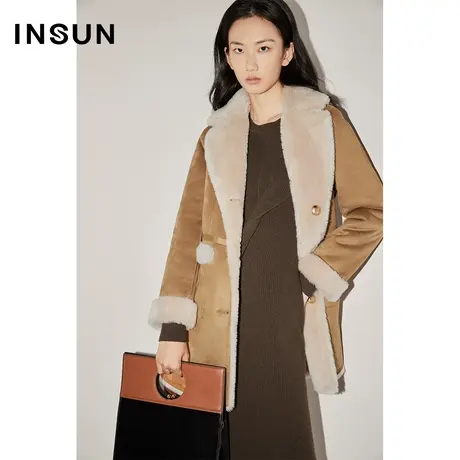 COVER冬季做旧压纹两面穿羊毛外套商品大图