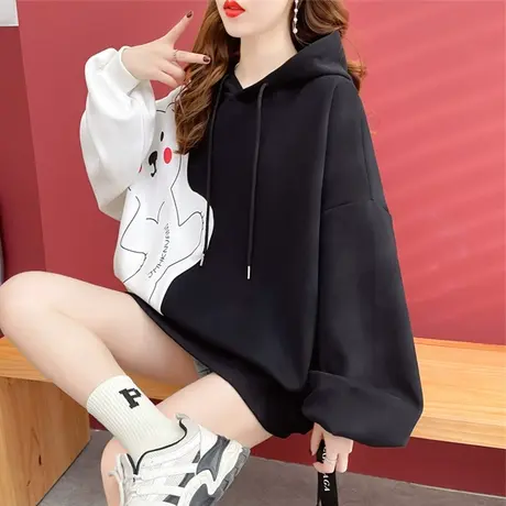 卫衣女春秋季韩版宽松oversize薄款早秋设计感小众日系ins外套潮商品大图