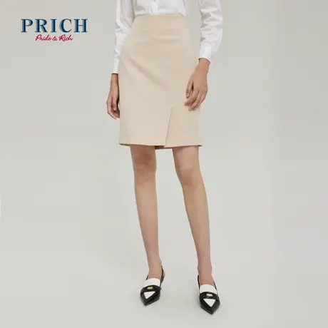 【商场同款】PRICH2023春秋新款不易皱易打理压褶半身裙裙子女图片