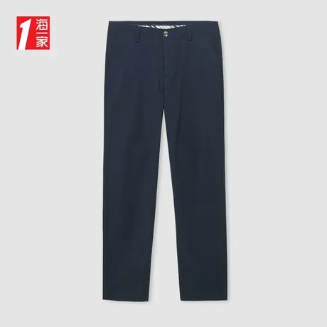 海一家青年休闲直筒九分裤2024年夏季新款舒适中腰男士休闲裤商品大图