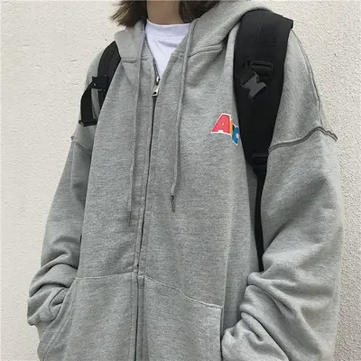 加绒加厚夹克外套女秋冬百搭2023年新款宽松复古港风棒球服ins潮商品大图