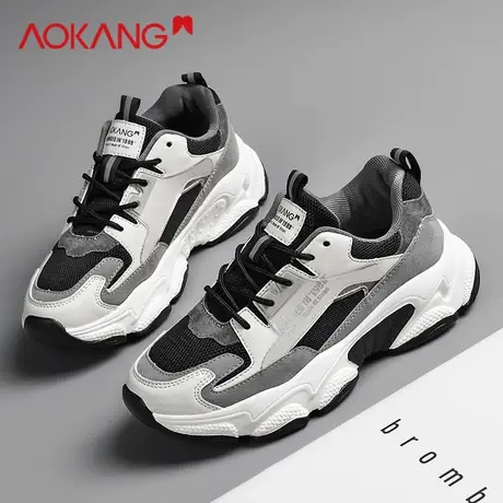 奥康女鞋2023夏季新款鞋子女ins潮原宿港风厚底奶酷老爹鞋秀气款图片