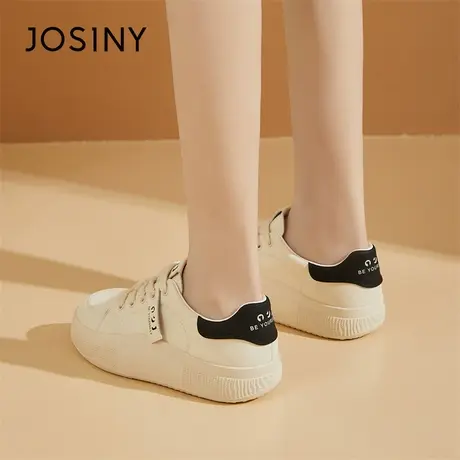 Josiny/卓诗尼板鞋2024新款春季潮流运动增高厚底舒适炸街休闲鞋商品大图