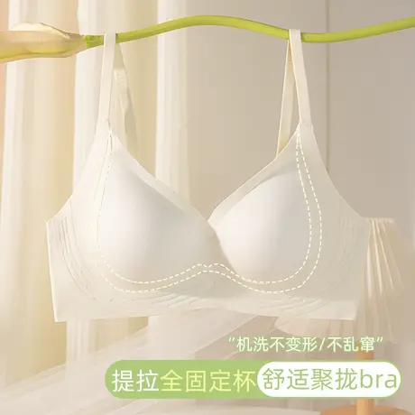 内衣女小胸聚拢显大无痕软支撑提拉收副乳上托防下垂调整型文胸罩商品大图