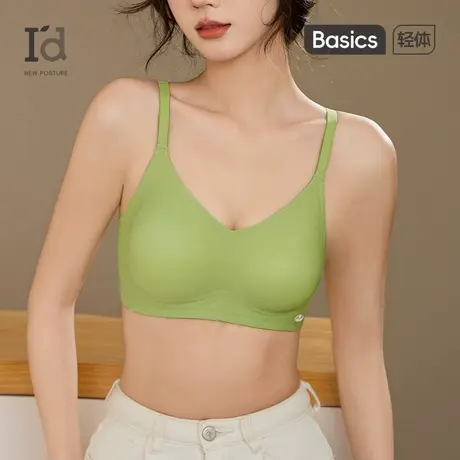 爱帝果冻条无痕聚拢提拉内衣女稳定软支撑无钢圈大胸显小背心文胸商品大图