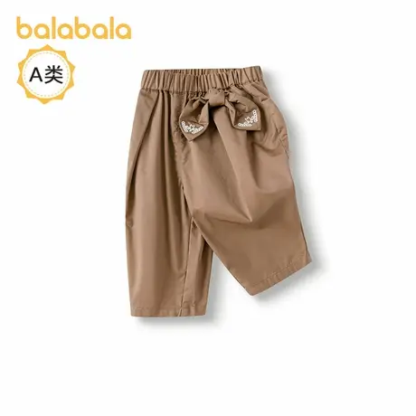 【商场同款】巴拉巴拉宝宝裤子女童休闲裤2025新款夏宽松舒适时髦商品大图