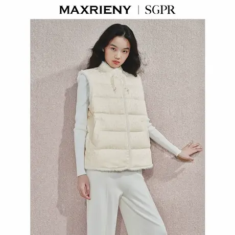 【商场同款】MAXRIENY贵雅新中式流苏盘扣羽绒服24冬新款保暖外套商品大图