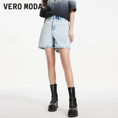 Vero Moda奥莱牛仔短裤女春秋新款直筒阔腿休闲百搭水洗裤子流行图片