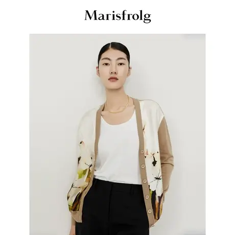 【言选好物】玛丝菲尔秋季新款针织开衫薄款外套毛针织衫女商品大图