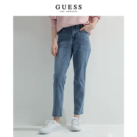 【38上新季】GUESS款女士休闲通勤直筒宽松牛仔裤商品大图