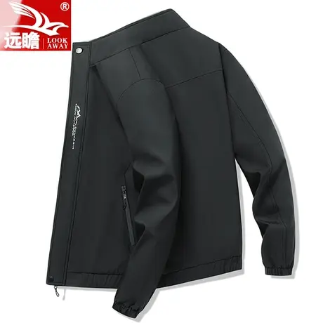 男士飞行员夹克春秋季2023新款潮流宽松休闲上衣运动冲锋衣外套男商品大图
