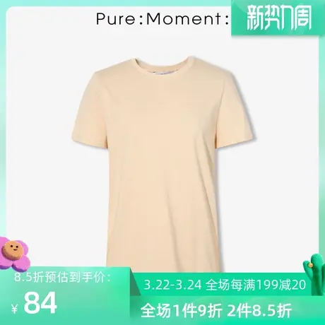 Pure Moment/t恤夏季年新款纯棉百搭宽松休闲上衣女商品大图