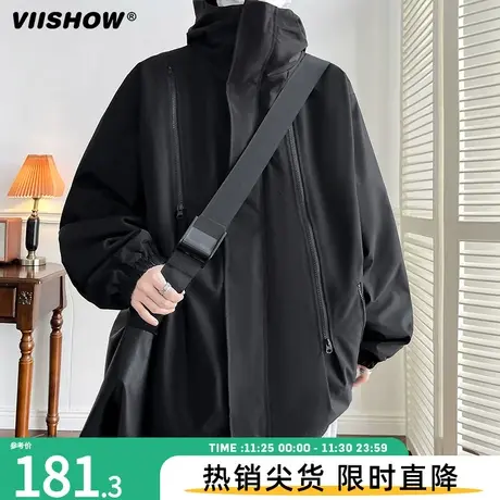 VIISHOW美式机能桑延三合一冲锋衣外套男士2023新款秋冬棉服夹克商品大图