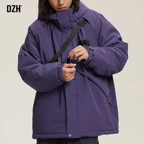 男士工装连帽棉服男款冬季加厚美式棉衣外套2023年新款冲锋衣棉袄商品大图