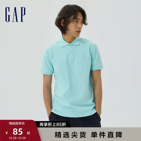 Gap男装夏季新款LOGO时尚纯色短袖POLO衫运动透气休闲上衣611572商品大图