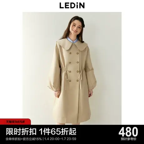 乐町精致少女风甜美感风衣女2024年春季新款法式高级感外套小个子图片