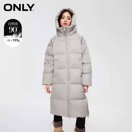 【甄选专享】【上新】ONLY奥莱2023冬季新款90白鸭绒宽松连帽保暖商品大图