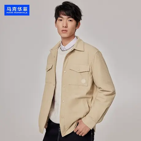 【侯明昊同款】马克华菲短款棉服男款2023冬季高街棉服保暖防寒潮图片
