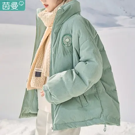 茵曼短款羽绒服女士2023年冬季新款加厚时尚鸭绒外套小个子女款图片