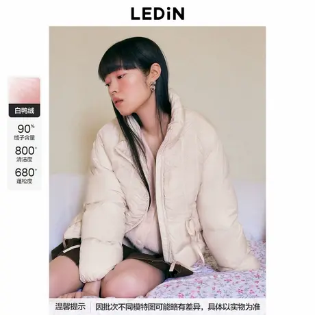 【LOTSYOU联名】乐町商场同款甜美羽绒服新款保暖外套C1ACE4413图片