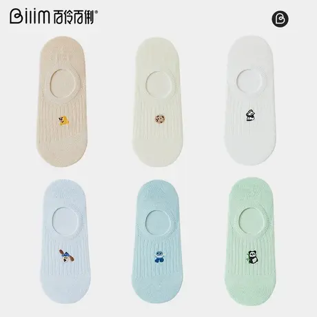 船袜女纯色浅口薄款袜子女短袜春秋季硅胶防滑不掉跟学生隐形袜商品大图