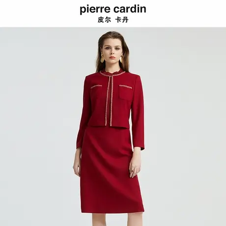 【皮尔卡丹女装】 喜婆婆 礼服裙 刚需修身轻仪式礼服商品大图