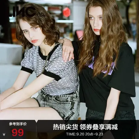 【商场同款】LINC金羽杰夏新圆领套头提花针织衫内搭女S212SW114商品大图