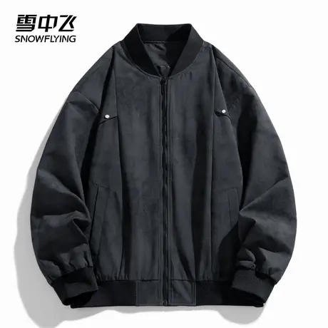 SNOW FLYING/雪中飞夹克外套男士2025新款秋季美式复古休闲棒球服商品大图
