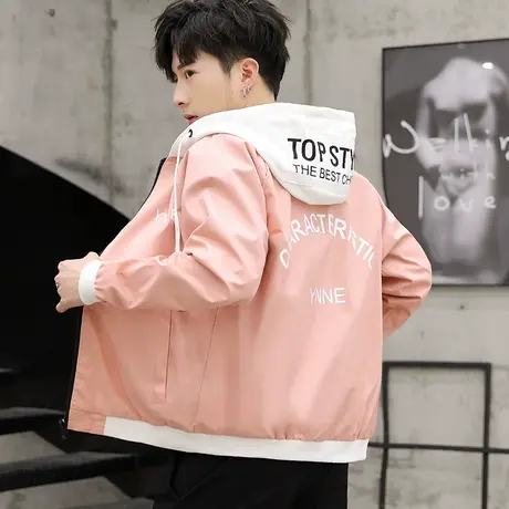 夹克男外套秋装2023新款秋季潮流休闲帅气褂子男士潮牌ins上衣服商品大图