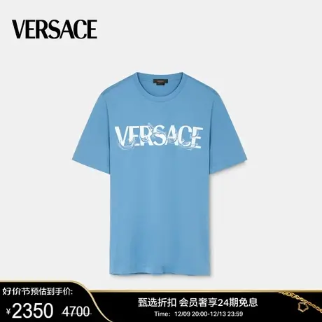 【甄选折扣】VERSACE/范思哲 男士Barocco Silhouette Logo T恤商品大图