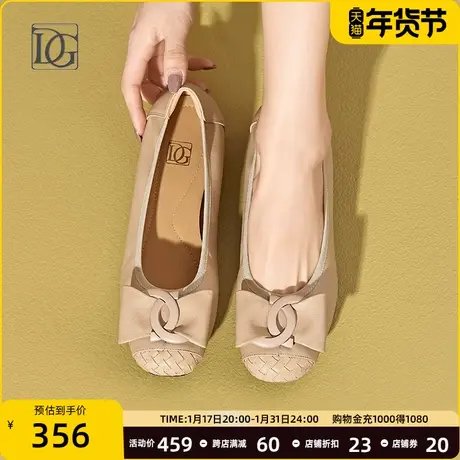 【商场同款】羊皮单鞋女平底2025新款春季软底软面通勤皮鞋妈妈鞋图片