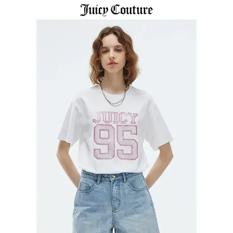 Juicy Couture橘滋T恤女2023夏季新款宽松休闲轻奢百搭半袖上衣商品大图
