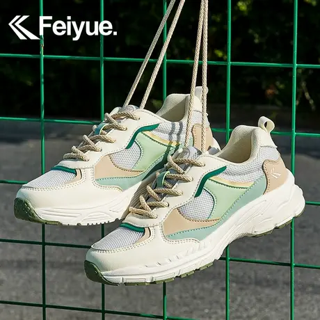 feiyue/飞跃厚底休闲运动鞋2024春季新款透气女鞋子百搭耐磨板鞋商品大图