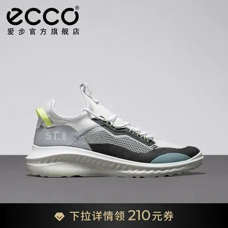 ECCO爱步撞色运动鞋男款 透气缓震回弹健步跑步鞋 适动360 821374图片