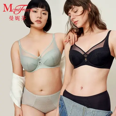 曼妮芬轻薄大杯文胸调整包容内衣女舒适轻薄软钢圈本命年红胸罩商品大图