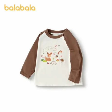 【乐乐趣IP】巴拉巴拉童装t恤女童2025新款秋装长袖上衣图片
