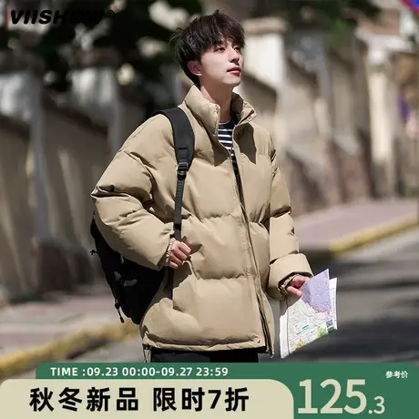 VIISHOW美式棉服男加厚棉衣保暖宽松面包服潮牌衣服冬季男生痞帅商品大图