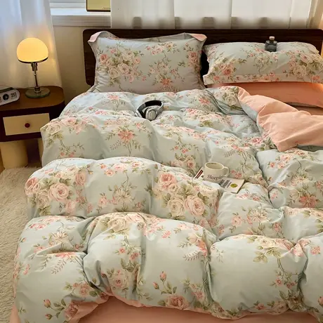 2026新款加厚全棉纯棉磨毛印花四件套--罗马系列图片