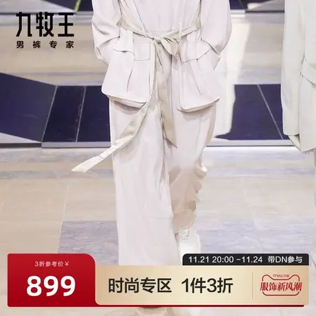 [时尚秀款]九牧王男裤工装连体裤春夏新款时尚奢华连体裤DN图片