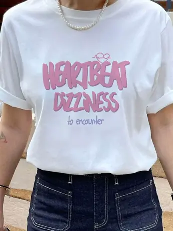 美式复古仿棉短袖t恤女夏季2023新款韩版宽松显瘦大码女装上衣潮图片