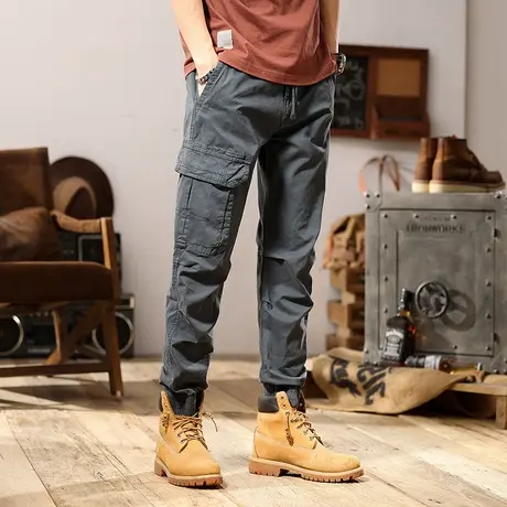 裤子男款夏季工装长裤百搭裤子男款宽松男士裤子夏季薄款工装裤商品大图