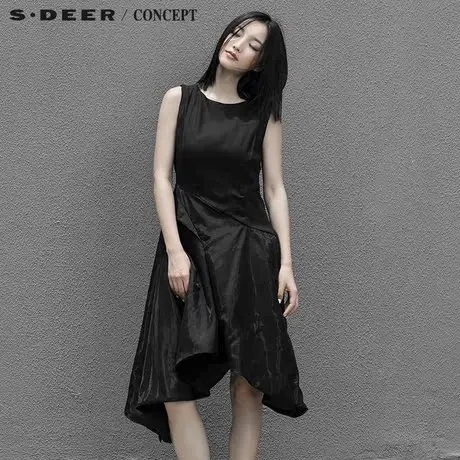 S·DEER＼CONCEPT【新品】圣迪奥创意分割不规则摆连衣裙5261209图片
