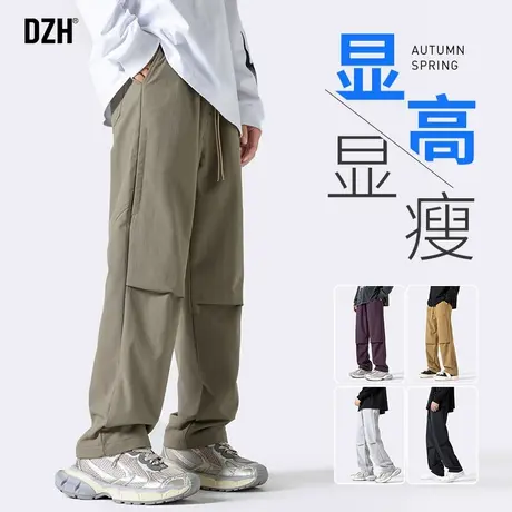 男士防风裤工装裤潮牌男2024春季休闲裤子直筒宽松冲锋裤男款长裤商品大图