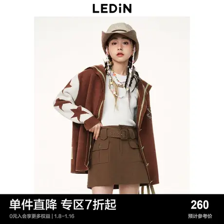乐町学院针织春季海军领开衫毛衣C3EDD1201商品大图