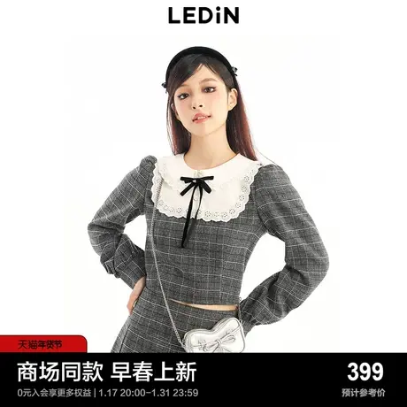 【商场同款】乐町拼接款小香风上衣24春季新款外套女C1CDE1310图片