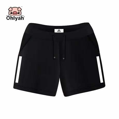 Ohlyah短裤女2023夏季休闲沙滩居家黑色显瘦五分裤子学生团队裤子商品大图