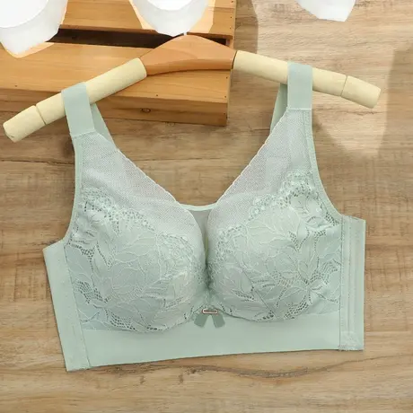 大码胸罩抹胸式内衣女大胸显小文胸薄款超薄收副乳防下垂大杯大号图片