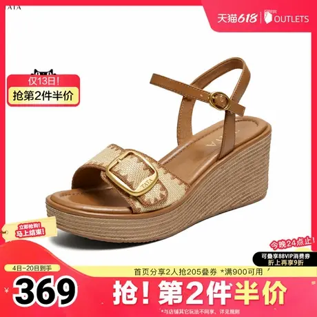TATA/他她2025夏商场同款简约百搭女休闲凉鞋新款7MYA1BL5奥莱图片